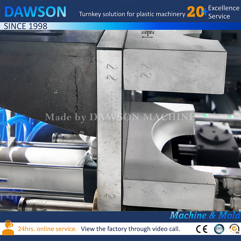 Двойная станция с одной фильерной головкой Машина для изготовления банок из HDPE Выдувные машины с широким горлышком