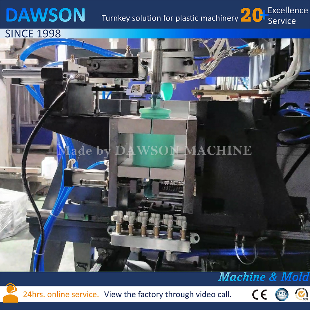 Выдувная машина для пластиковых банок из полиэтилена высокой плотности с широкой горловиной Экструзионно-выдувная машина
