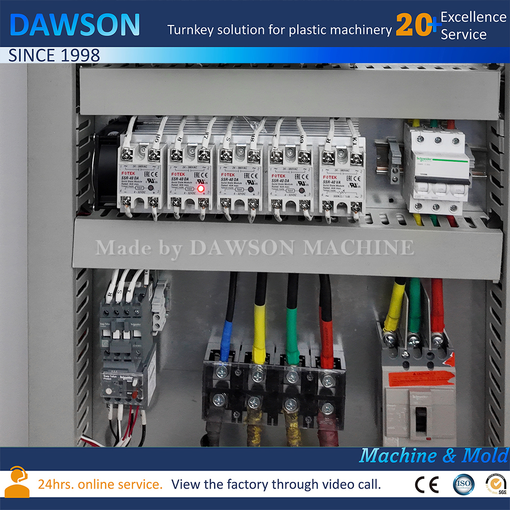 Двойная станция с одной фильерной головкой Машина для изготовления банок из HDPE Выдувные машины с широким горлышком
