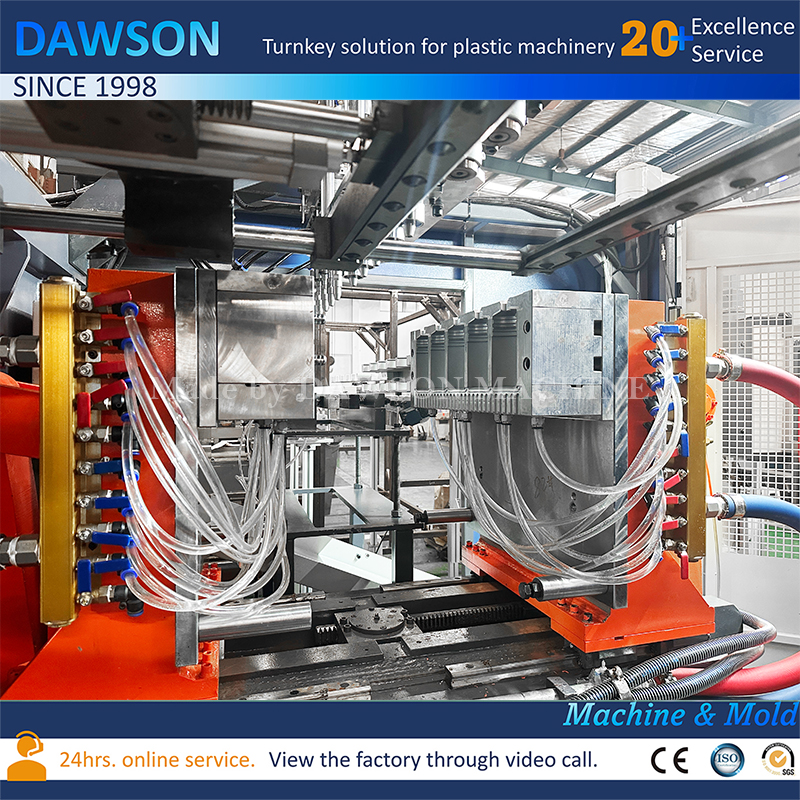 Высокопроизводительная 5-головочная машина для выдувного формования канистр из полиэтилена высокой плотности с широкой горловиной для пищевого и химического применения