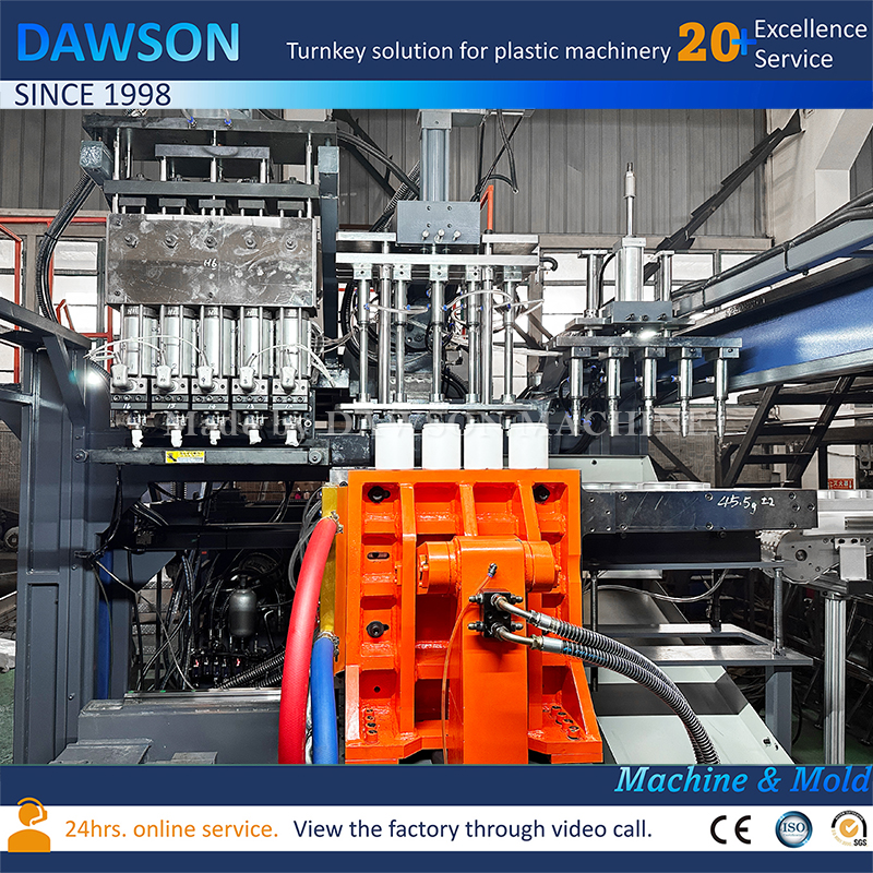 Одностанционная 5-головочная машина для изготовления канистр с широкой горловиной из полиэтилена высокой плотности Экструзионно-выдувные машины