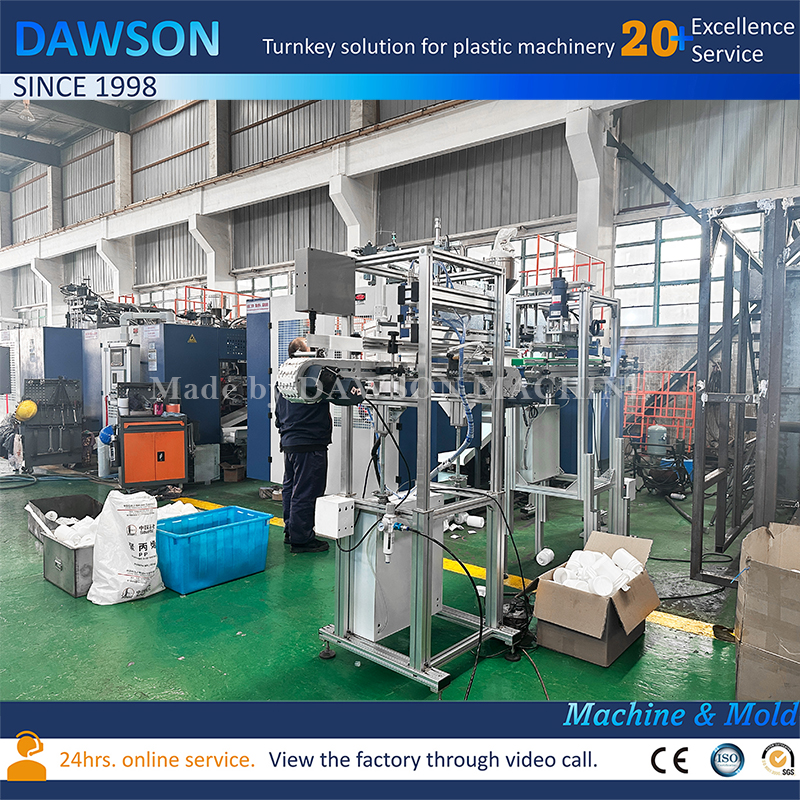 Высокопроизводительная 5-головочная машина для выдувного формования канистр из полиэтилена высокой плотности с широкой горловиной для пищевого и химического применения