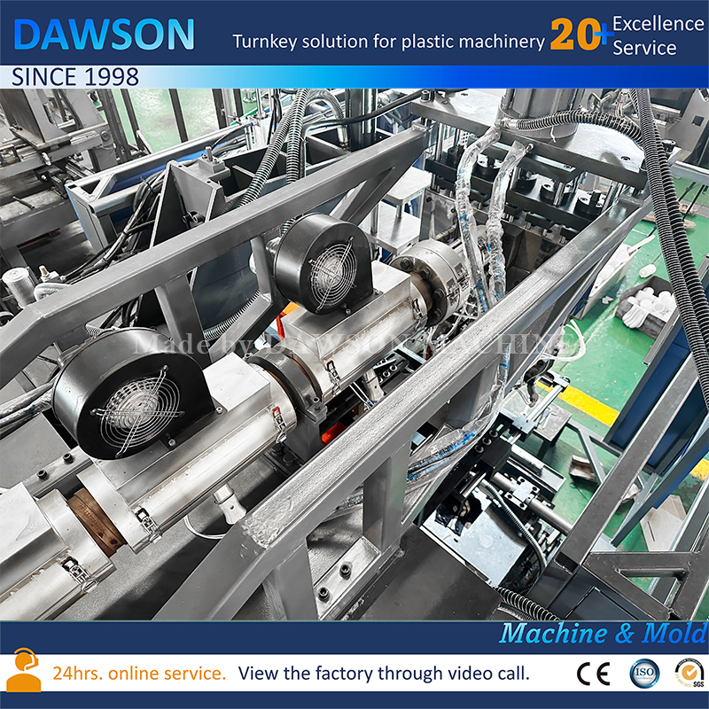 Высокопроизводительная 5-головочная машина для выдувного формования канистр из полиэтилена высокой плотности с широкой горловиной для пищевого и химического применения