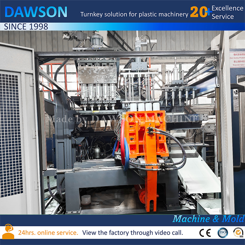 Высокопроизводительная 5-головочная машина для выдувного формования канистр из полиэтилена высокой плотности с широкой горловиной для пищевого и химического применения